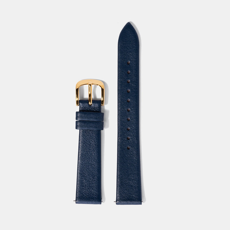 M01 Gold Navy Leather - Monofore - 16MM