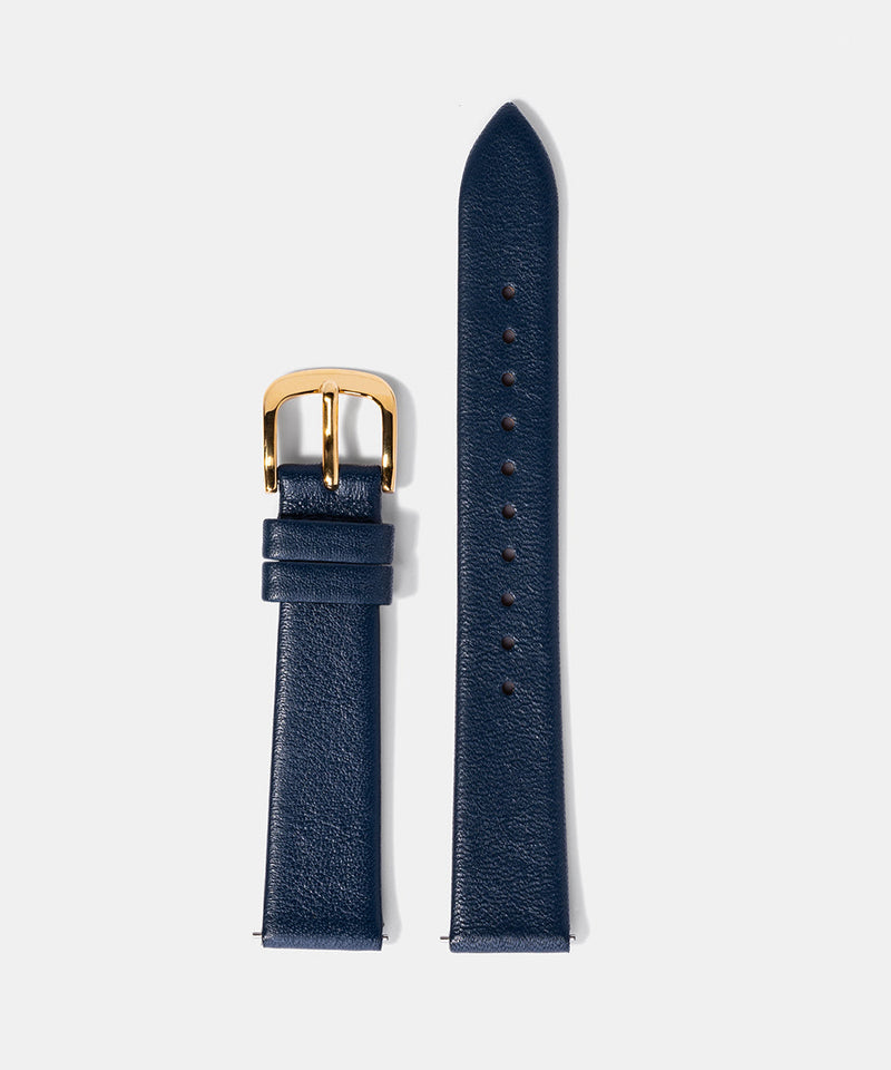 M01 Gold Navy Leather - Monofore - 16MM