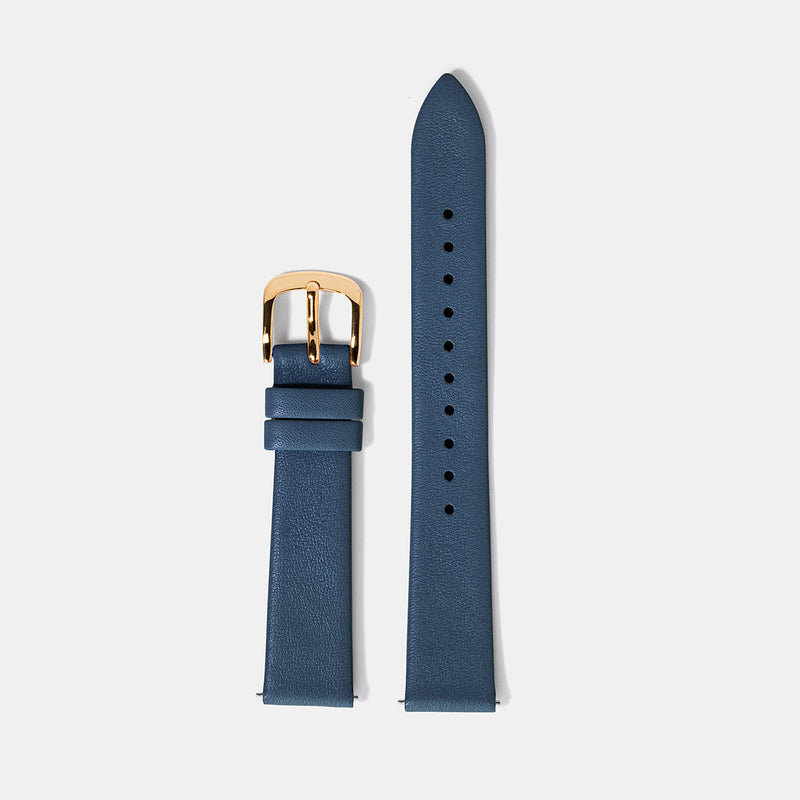 M01 Gold Steel Blue Leather - Monofore - 35MM