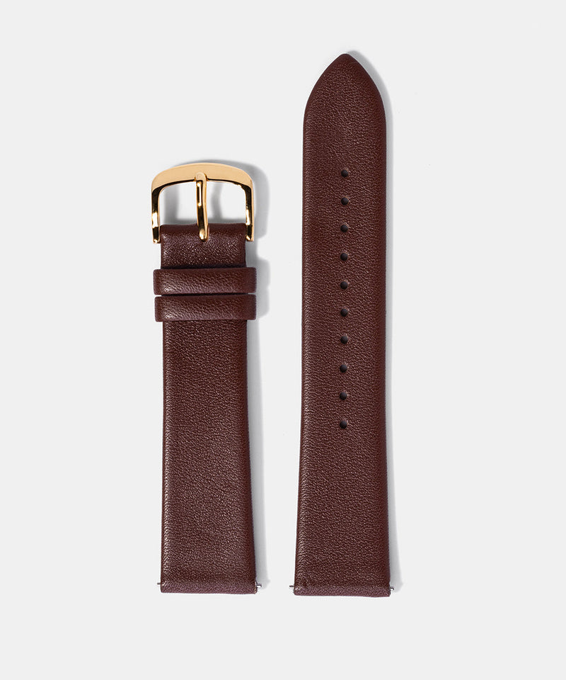M01 Gold Brown Leather - Monofore - 20MM