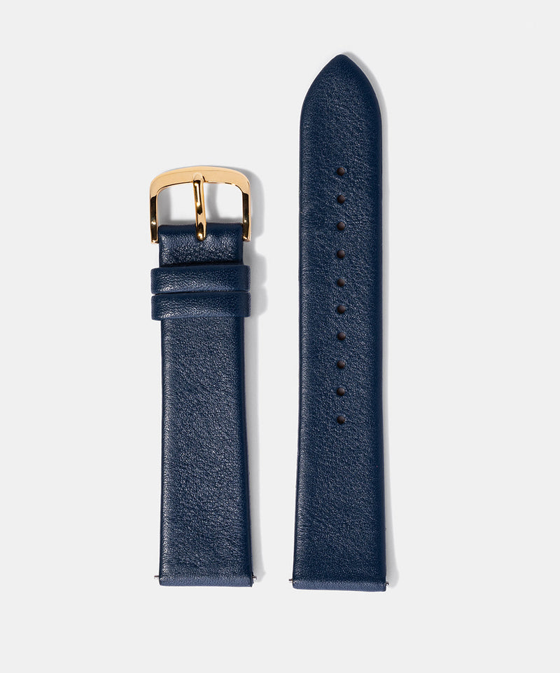 M01 Gold Navy Leather - Monofore - 20MM