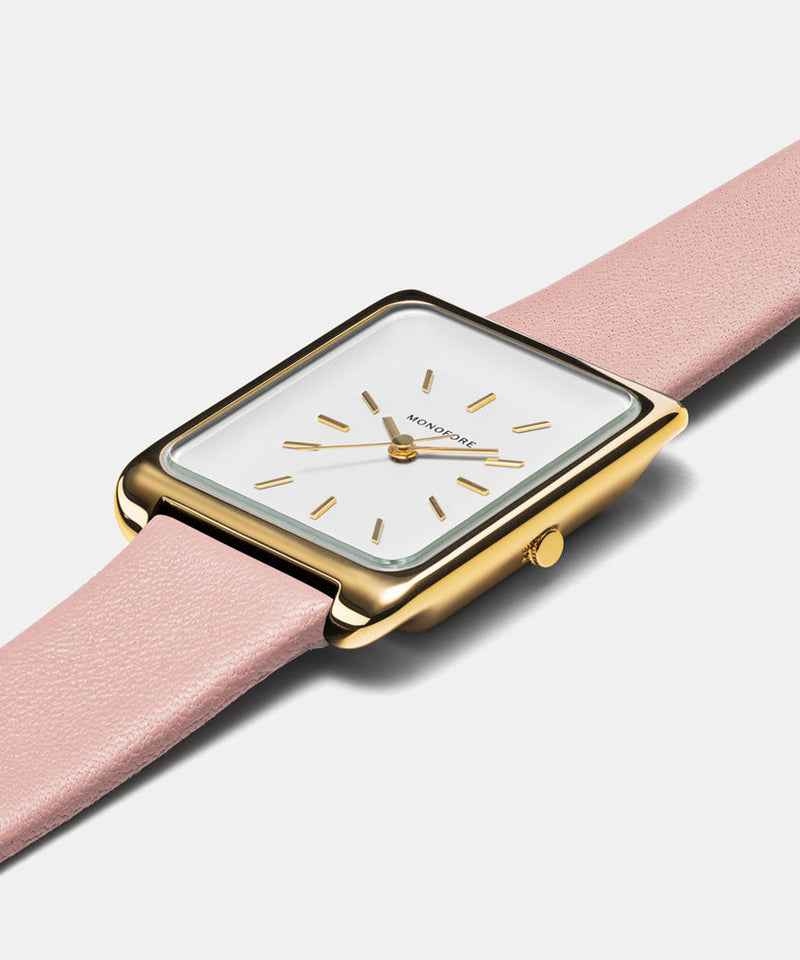 M01 Gold White - Pink Leather - Monofore - 35MM